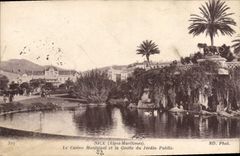 VINTAGE POSTCARD Nice the Municipal Casino And the Cave Of the Public garden