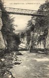 CPA Gorges De La Loue La Passerelle Du TCF