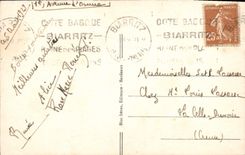 VINTAGE POSTCARD Biarritz the Point Of the Lighthouse