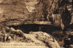 Fuente de la POSTAL de la VENDIMIA de Vaucluse el hoyo en tiempos del Cig