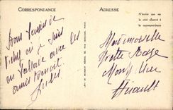 POSTAL Vichy de la VENDIMIA una esquina de la terraza