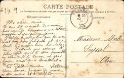 VINTAGE POSTCARD Lyon Monument Of the Children Of the Rhone And Coteau Of Clear St