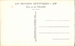 POSTAL París de la VENDIMIA el monumento del panteón con los artistas desconocidos de Paul Landowski