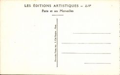 VINTAGE POSTCARD Paris the Pantheon Maindron Sainte Genevieve stopping Attila in front of Paris