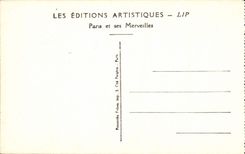 VINTAGE POSTCARD Paris the Pantheon With the Glory Of General Of the French Revolution Gasq