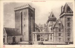 CPA Pau Chateau Henri IV Donjon Facade et entree