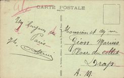 VINTAGE POSTCARD Paris Montmartre Basilica Of the Sacring Heart De Montmartre And Water Tower