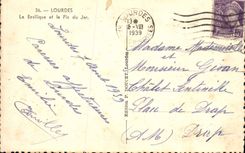 VINTAGE POSTCARD Heavy the Basilica And the Peak Of Jer