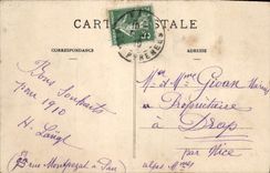 VINTAGE POSTCARD Pau the Chain Of the Pyrenees