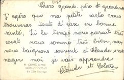 POSTAL MODERNA Croix de Vie Sion en el océano de I la dimensión salvaje