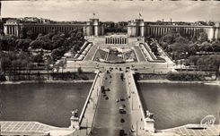 MODERN CARD Paris And its Wonders the Bridge of Iena and the palate of Chaillot