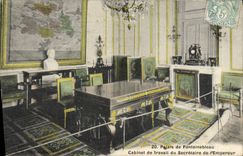 VINTAGE POSTCARD Palate of Fontainebleau Study of the Secretary of the Emperor
