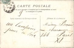 VINTAGE POSTCARD Palate of Fontainebleau Study of the Secretary of the Emperor