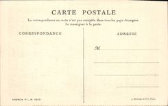 Isla de la POSTAL de la VENDIMIA de la raza a campo través portuaria el castillo François fuerte 1r y el pequeño puerto