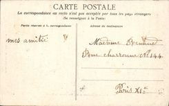 VINTAGE POSTCARD Nantes the Monument of Died For the Militaria Fatherland