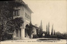 VINTAGE POSTCARD Cambo Maison Rostand has Arnaga Entree of the Villa