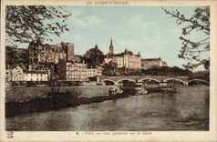 VINTAGE POSTCARD Pau View On Gave