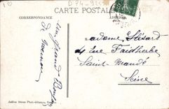 CPA Vallee de Chamonix et le Col de Balme Vue du 2eme plateau du glacier des Bossons