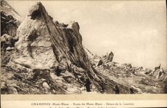 CPA Chamonix Mont Blanc Route du Mont Blanc Seracs de la jonction 