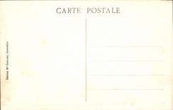 Panorama de Grenoble de la POSTAL de la VENDIMIA de los muelles y de la gama alpestre