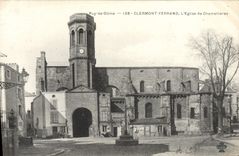 POSTAL Clarmont Ferrand de la VENDIMIA la iglesia De Chamallieres