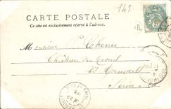 POSTAL Clarmont Ferrand de la VENDIMIA la iglesia De Chamallieres
