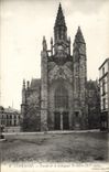 CPA Guerande Facade de la collegiale St Aubin 