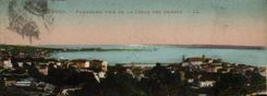VINTAGE POSTCARD Cannes Panorama Taken Of the Cross of the Guards