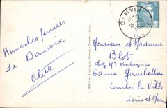 VINTAGE POSTCARD the Poitevin Marsh the Bridge and the Footbridge of Irleau