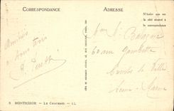 VINTAGE POSTCARD Montresor the Castle