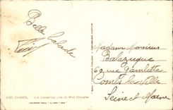 VINTAGE POSTCARD Cannes Overall picture catch of the Mount Knight