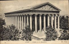 VINTAGE POSTCARD Paris the Church of the Madeleine