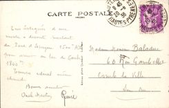 CPA Cauterets Le lac de Gaube et le Vignemale