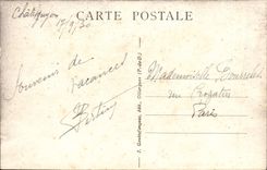 Interior rústico del puente de Chatelguyon de la POSTAL de la VENDIMIA del parque