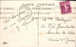 VINTAGE POSTCARD Bordeaux the Cathedral and the Tower Pey Berland