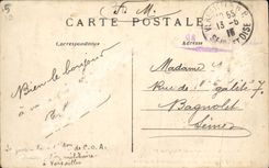 Sitio de Versalles de la POSTAL de la VENDIMIA de Napoleon 1r en Trianon grande