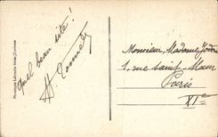 VINTAGE POSTCARD Biarritz the Rock of the Virgin