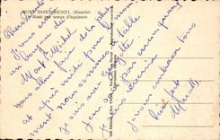 CPA Mont Saint Michel La Mont Par temps d'Equinoxe