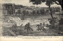 CPA Marly Le Roi Peintures Executees Par Pithon et Martens 