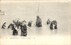 VINTAGE POSTCARD Mesnilval the Hour of the Bath