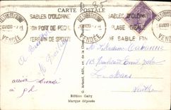 CPA Les Sables D'Olonne Le Remblai et la Plage