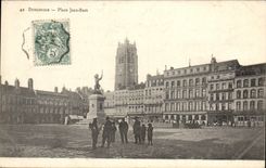 CPA Dunkerque Place Jean Bart