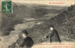VINTAGE POSTCARD the High Vosges Valley of the lakes seen of the Collet while going up in Schlucht