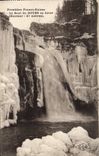 VINTAGE POSTCARD Free Swiss Border the Jump Of Doubs in winter