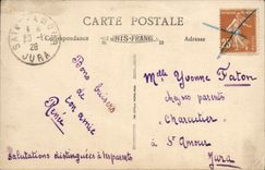 VINTAGE POSTCARD Lyon Places Bellecour