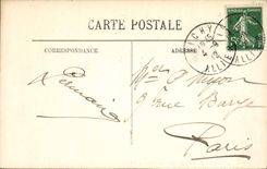 POSTAL Vichy de la VENDIMIA un De de la esquina I' Allee cubierto