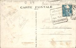 VINTAGE POSTCARD In Hendaye the City Seen Of the Point Of Bay