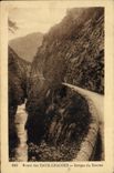 CPA Route Des Eaux Chaudes Gorges Du Hourat