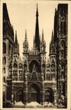 VINTAGE POSTCARD Rouen Principal Frontage Of the Cathedral