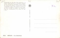 VINTAGE POSTCARD Rouen the Cathedral